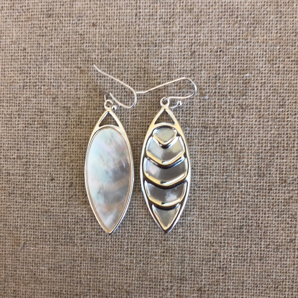 Reversible Mother of Pearl Earrings